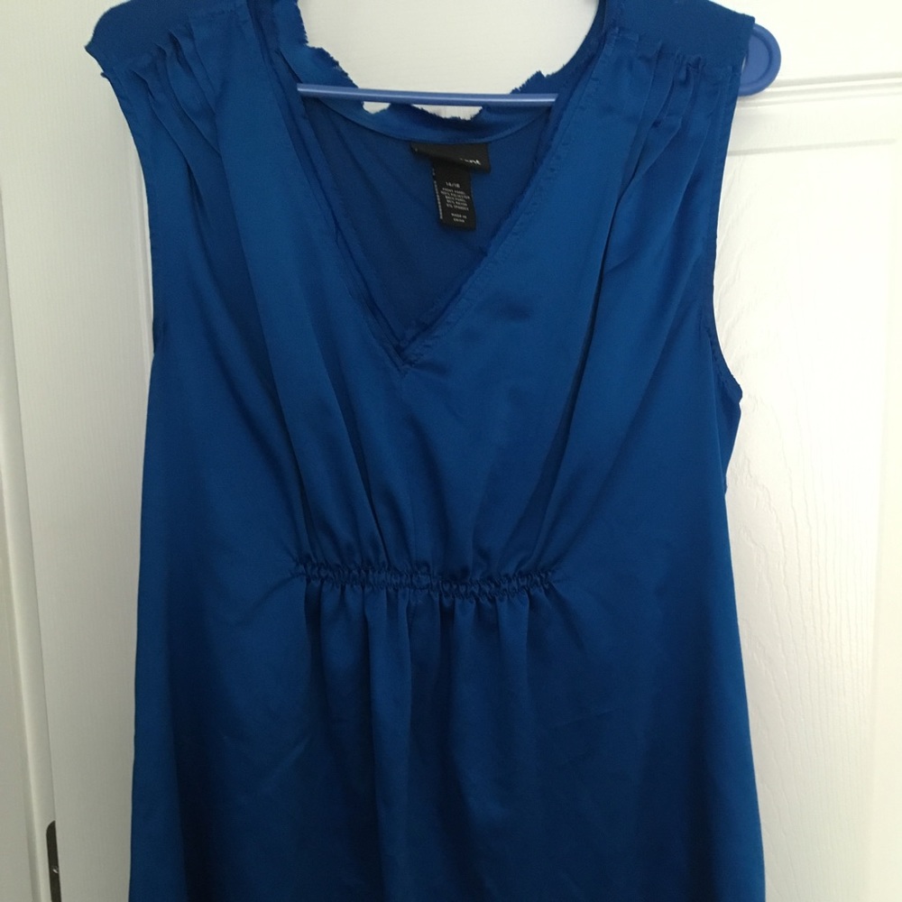 Lane Bryant blue blouse